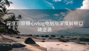 深度观察糖心vlog电脑版深度解析口碑逆袭
