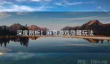 深度剖析！麻豆游戏隐藏玩法