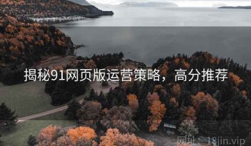 揭秘91网页版运营策略，高分推荐