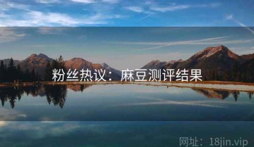 粉丝热议：麻豆测评结果
