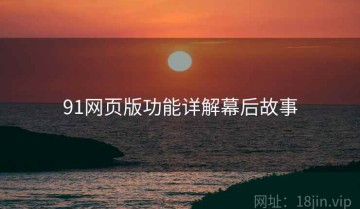 91网页版功能详解幕后故事