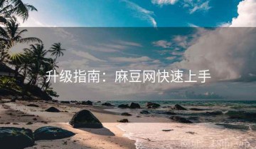 升级指南：麻豆网快速上手